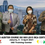 Training Online Lead Auditor Course ISO 9001 Jakarta, 5 – 9 April 2021